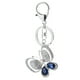 thumbnail image 1 of GOOHOCHY Mariposas de diamante forma llavero llave clave colgante bolsa colgante decorativo, 1 of 7