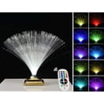 thumbnail image 2 of Fiber Optic Lamp USB Powered Color Changing LED Light with Remote Control 12.4 in Height Multicolor Illuminated Fiber Bundles, 2 of 7