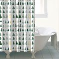 thumbnail image 4 of Green Christmas Tree Pattern Shower Curtain 84"x72" ,Bathroom Decorative Shower Curtains Set with 12 Hooks,Modern Waterproof Washable Shower Curtain, 4 of 6