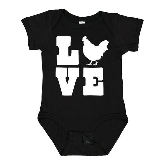Inktastic Love Chickens Boys or Girls Baby Bodysuit