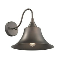 Lighting IRONCLAD Industrial 1 Light Rubbed Bronze Wall Sconce 11.5" Wide