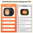 thumbnail image 6 of 2LB Bread Maker Machine 19-in-1 Functions, Automatic Dough Kneading with Nonstick Coating, 3 Crust Options, Compact and Efficient, 6 of 11