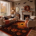 thumbnail image 6 of GENIMO 5'x7' Halloween Area Rug for Living Room, Washable Non Slip Soft Modern Graphic Indoor Rug for Bedroom Dining Room Home Office, Burnt Orange, 6 of 6