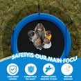 thumbnail image 6 of SENCHO GINSYTALIOR Trampoline 8FT 10FT 12FT 14FT 16FT Trampoline with Enclosure - Recreational Trampolines with Ladder and AntiRust Coating, Outdoor Trampoline for Kids, 6 of 7