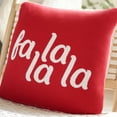 thumbnail image 4 of SAFAVIEH Carols Pillow, 20" x 20", Red, 4 of 6
