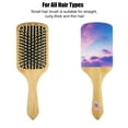 thumbnail image 5 of Unique Bargains Hair Brush Brush for Women Paddle Hair Detangle Brush with Nylon Bristles Blue Purple, 5 of 6