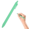 thumbnail image 2 of Gel Pens, 1Pc Gel Pen Green Series Assorted Colored Gel Pen for Adults Coloring Books Drawing Doodling Crafts Scrapbooking Journaling, Retractable Underline Black Ink Gel Pens(Green1,5.5x0.4"), 2 of 8