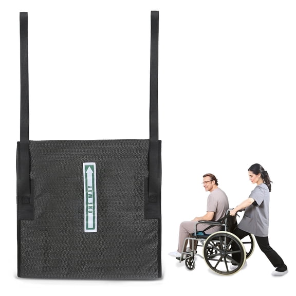 Wheelchair One Way Glide Cushion for Seniors with Handles, Non-Slip Breathable Seat Pad, Blue, 17 x 17 in, 1 Count