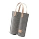 thumbnail image 5 of Bolsa de fieltro para transportar botellas de vino, bolsa de regalo con asa y 2 compartimentos para fiestas. Gris, 5 of 9