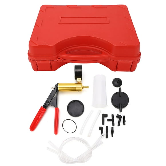 Kit de Test de Purge de Vide Testeur de Purge de Frein Portatif avec Jauge à Double Échelle pour Voiture Moto Ligne de Carburant de Frein