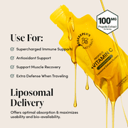 Propolis Liposomal Vitamin C by Beekeepers Naturals, 1000mg Vitamin C, Propolis & Organic Honey, Supercharged Immune Support & Increased Bioavailibity for Max Absorption, 12 Ct