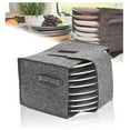 thumbnail image 4 of Plate Storage Bag Plate Cup Storage Bag 8 Lightweight Outdoor Plate Rack Adjustable Flip Storage Rack Picnic Camping Dark Grey, 4 of 4