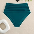 thumbnail image 4 of Seductiva Womens Underwear Cotton Hipster Panties Bikini Bottoms Women's High Waist Swimming Shorts Lightweight Bikini Bottoms Retro Ruched Comfortable Soft Bikini Bottom Swimsuits Soft Briefs 1PC, 4 of 5