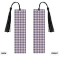 thumbnail image 2 of Kdxio Purple Floral Gingham Check Plaid Print Metal Tassel Bookmarks,Perfect Gift for Art Lovers and Bookworms Metal Bookmarks for Women, 2 of 8