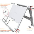 thumbnail image 3 of Readaeer Support de Livre Portable Angle Libre Réglable pour Épais Manuel Pliable Léger Repose-Livre (Blanc), 3 of 5