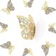 thumbnail image 2 of Pegatinas de Pared de Mariposas 3D YONGSHENG 3 Tamaños Color Dorado, 2 of 4