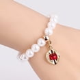thumbnail image 5 of Pearl Charm Bracelet for Women and Girls in a Beautiful Design With Tension Mount, 5 of 28