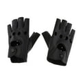thumbnail image 1 of Guantes de PU de medio dedo Zulema Estilo Punk Rock para hombres, 1 of 7