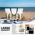 thumbnail image 3 of Defioc Leopard Gnomes Pattern Beach Bag for Women - Large Beach Tote Bag Waterproof Sandproof Swim Pool Bag Everyday Bag Handbags with Zipper, 3 of 6