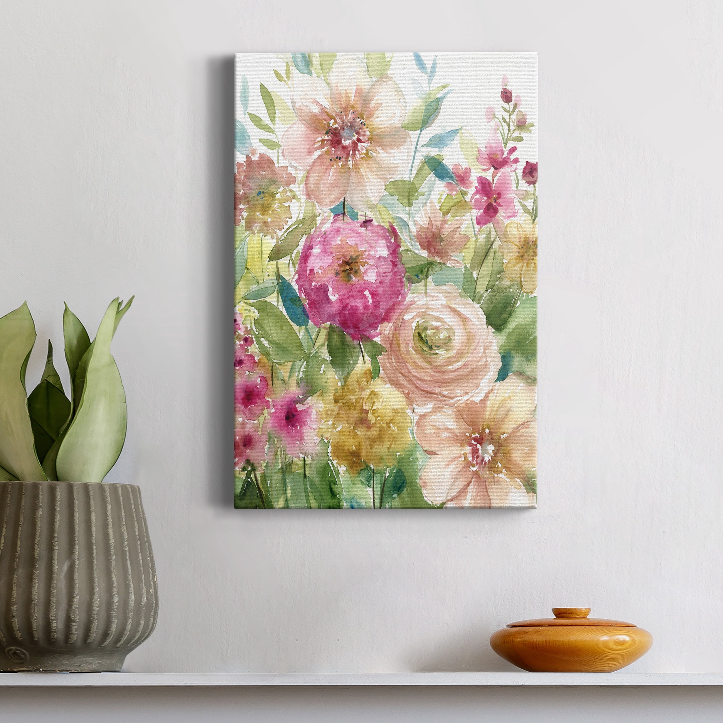 Jardin de Fleurs Premium Gallery Wrapped Canvas - Ready to Hang - 18 x 27