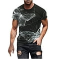 thumbnail image 1 of Birdeem Chemises pour Hommes Hommes Imprimé Manches Courtes Col Rond T-Shirt Décontracté Mode Manches Courtes, 1 of 12