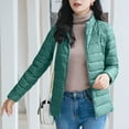 thumbnail image 5 of Sakmal Plus Size Womens Jackets Quilted Winter Packable Puffer Coats Fashion Green Womens Jackets XL, 5 of 6