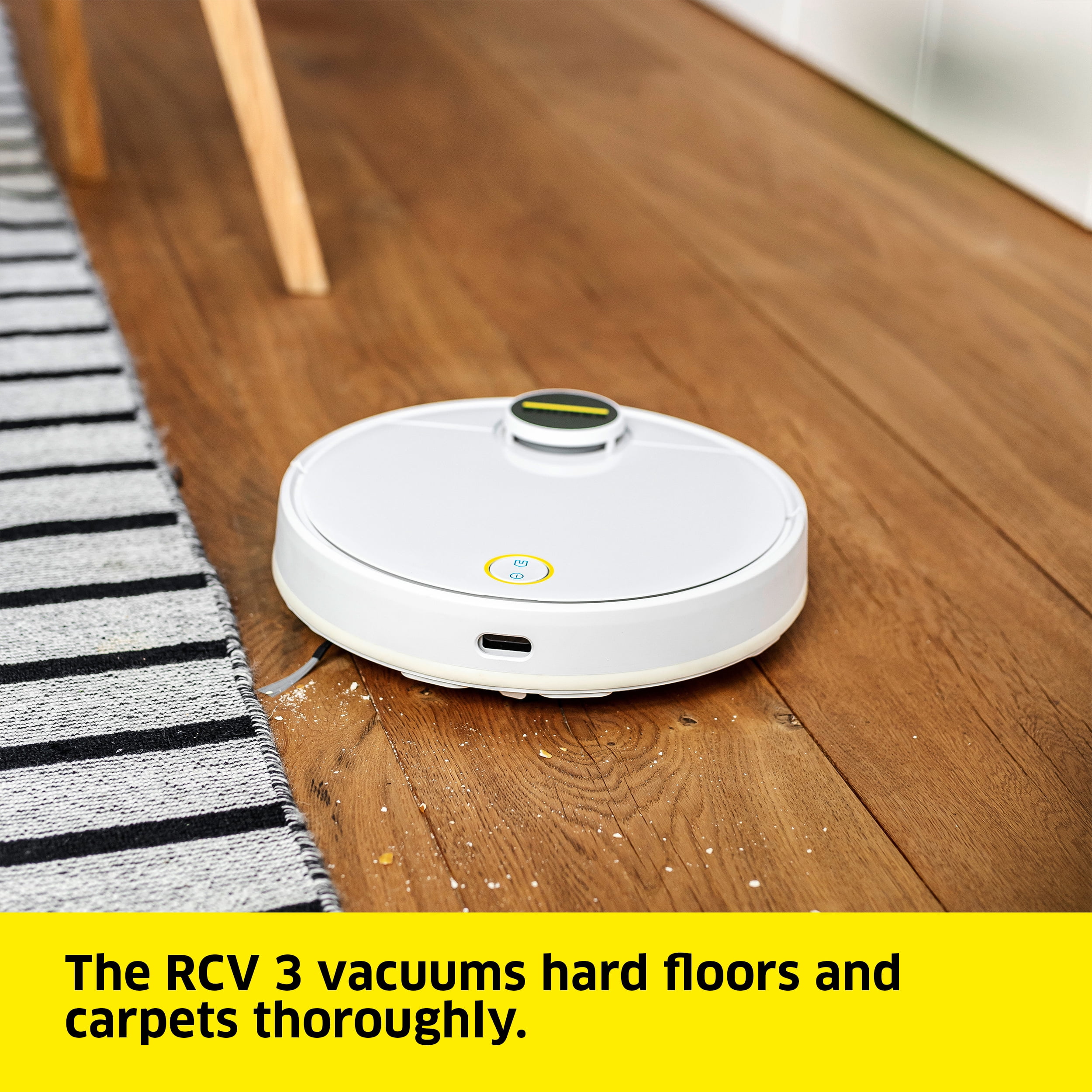 Karcher RCV 3, Robot Vacuum Cleaner, Mop Function, App, LiDar, Floor Mapping, Obstacle Detection - 120 min