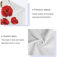 thumbnail image 4 of GZHJMY 3-Piece Towel Set,Pretty Red Poppy Flower Bath Towel Sets, 1 Bath Towel, 1 Hand Towel, 1 Washcloth, Poppy Paper Design Floral Print Absorbent Soft Towels Quick Drying for Bathroom, 4 of 7