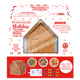 Holiday Create A Treat, PreBuilt Gingerbread Cookie House Kit, 18.8 oz