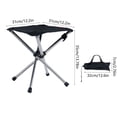 thumbnail image 3 of EGNMCR Camping et Randonnée Tabouret Pliant Télescopique Portable Robuste Extérieur Camping Pêche Randonnée Voyage Acier Inoxydable Siège de Camp Portable Solide Durables Tabouret Pliant en Acier Inoxydable, 3 of 7