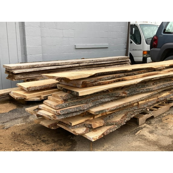 Stumps Custom Wood Premium Pine Live Edge Slabs - Natural, Rustic, and Unique | Handcrafted Woodworking Materials Large: 10-12 Inches Width x 36 Length