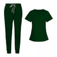 thumbnail image 1 of Uniformes de trabajo,Uniformes de trabajo de enfermería Camiseta con cuello en V Pantalón deportivo,Ropa de trabajo para mujeres Ropa de trabajo para mujeres,Conjunto de ropa de trabajo para, 1 of 8