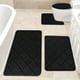 thumbnail image 5 of Alfombras de baño, alfombras para sala de estar, alfombra de área, alfombra de baño de espuma, juego de 4 alfombras de baño para 4 piezas, alfombrillas de inodoro universales, suaves, cómodas, con abs, 5 of 6