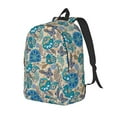 thumbnail image 1 of Balery Vintage Floral Butterflies Mochila Clásica Impresa Básica para Viaje, Mochila Escolar Resistente al Agua, Mochila de Lona con Correas Ajustables-Small, 1 of 5