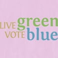thumbnail image 3 of CafePress - Live Green Vote Blue Transparent - Women's Nightshirt, 3 of 4