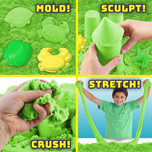 Zzand Stretch Sand de Creative Kids - Kit de arena elástica con herramientas de moldeo - A Creative Kids Creative Kids