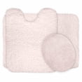 thumbnail image 2 of Lavish Home 67-14-I Super Plush Non-Slip Bath Mat Rug Set, Ivory - 3 Piece, 2 of 7
