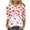 White 01, variant on Valentines Shirts Women Love Heart Printed Crewneck 3/4 Sleeve Tops Plus Size S-3X Loose Fit Casual Holiday Tees (XL, White 01)