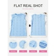 thumbnail image 6 of SMZ Women's Summer Tops Casual Crewneck Cap Sleeve Shirts Lightweight Crochet Knit Texture Tank Top Blouses, 6 of 6