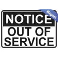 thumbnail image 2 of 5in x 3.5in Notice Out Of Service Magnet Signs Magnetic Business, 2 of 3