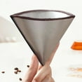 thumbnail image 6 of cuyhtdup Coffee Filter Coffee Metal Filter Bag Fine Portable Stainless Steel Hand Punch No Filter Paper Filter Drip Repeatable Filter, 6 of 6
