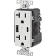 thumbnail image 3 of Leviton T5833-W 20 Amp Tamper Resistant Duplex Outlet with Type A and Type-C USB Chargers, White — Indoor & Outdoor Use, NEC-Compliant, 3 of 3