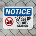 thumbnail image 5 of (2 Pack) No Food Or Drink At Solder Station OSHA Notice Sign 18 Inch X 12 Inch Indoor / Outdoor Rust-Free Aluminum Metal Signs for Workplace, Workshop, and Construction Site, Made in, 5 of 8
