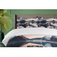 thumbnail image 4 of Ambesonne Lake Duvet Cover Set, Peaceful Orchid Calm Mountains, King, Pale Purple Petrol Blue, 4 of 6