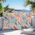 thumbnail image 3 of Throw Pillow Covers 20x20 Inch Set of 2, Abstract Beach Waterproof Outdoor Pillow Covers, Summer Colorful Coastal Ocean Sea Wave Decorative Cushion Pillowcases for Couch, Sofa, Bed, Garden, Patio, 3 of 9