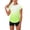 Green, variant on Athletic Shirts for Girls Gradient Short Sleeve Active T Shirts Sports Crewneck Quick Dry Teens Gym Workout Summer Tees 4-14 Years