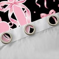 thumbnail image 4 of Manfei Girls Kawaii Bow Personalized Initial J Blackout Curtains Set of 2 (52x84 Each),Vintage Polka Dots Window Curtains for Kids Teens,Microfiber Bedroom Decor, 4 of 6