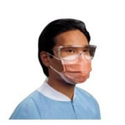 Fluidshield Fog-free Procedure Mask with Earloops , Orange', Box of 40