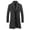 Dark Gray, variant on Men's Classic Notched Collar Double Breasted formal Business Work Wool Blend Pea Coat Black 10(XL)