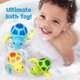 thumbnail image 2 of Juguetes de piscina para niños, juguetes de baño de tortuga de natación con mecanismo de relojería divertidos para bebés, lindos juguetes flotantes de agua para bañera, regalos para niños y niñas en, 2 of 5